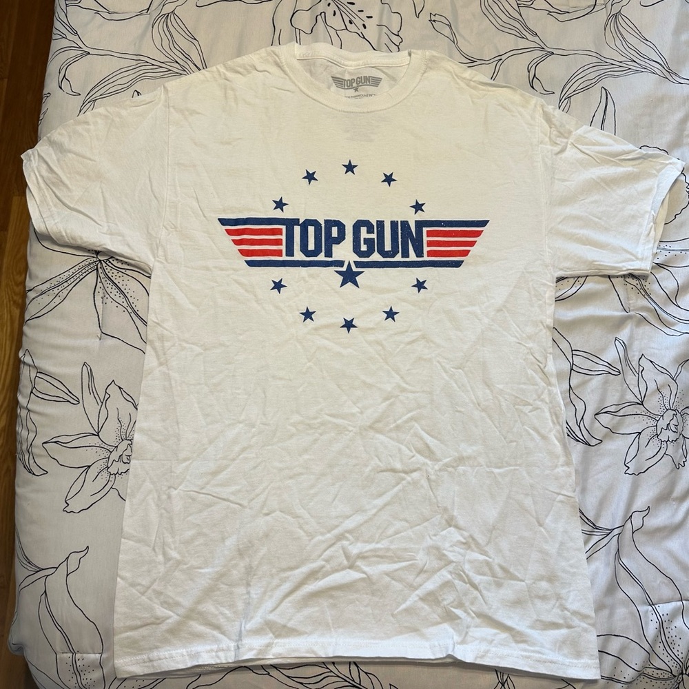 Top Gun White Short Sleeve Tee